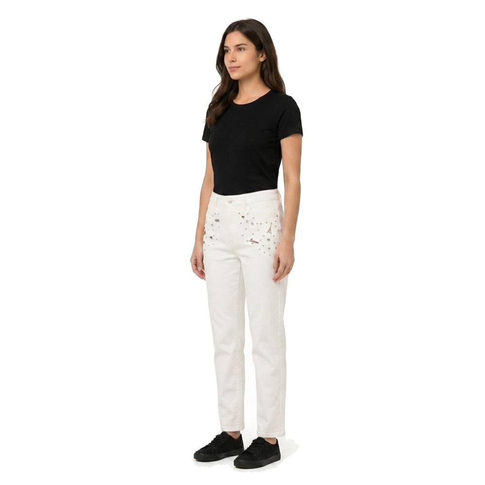 Paints Jeans White