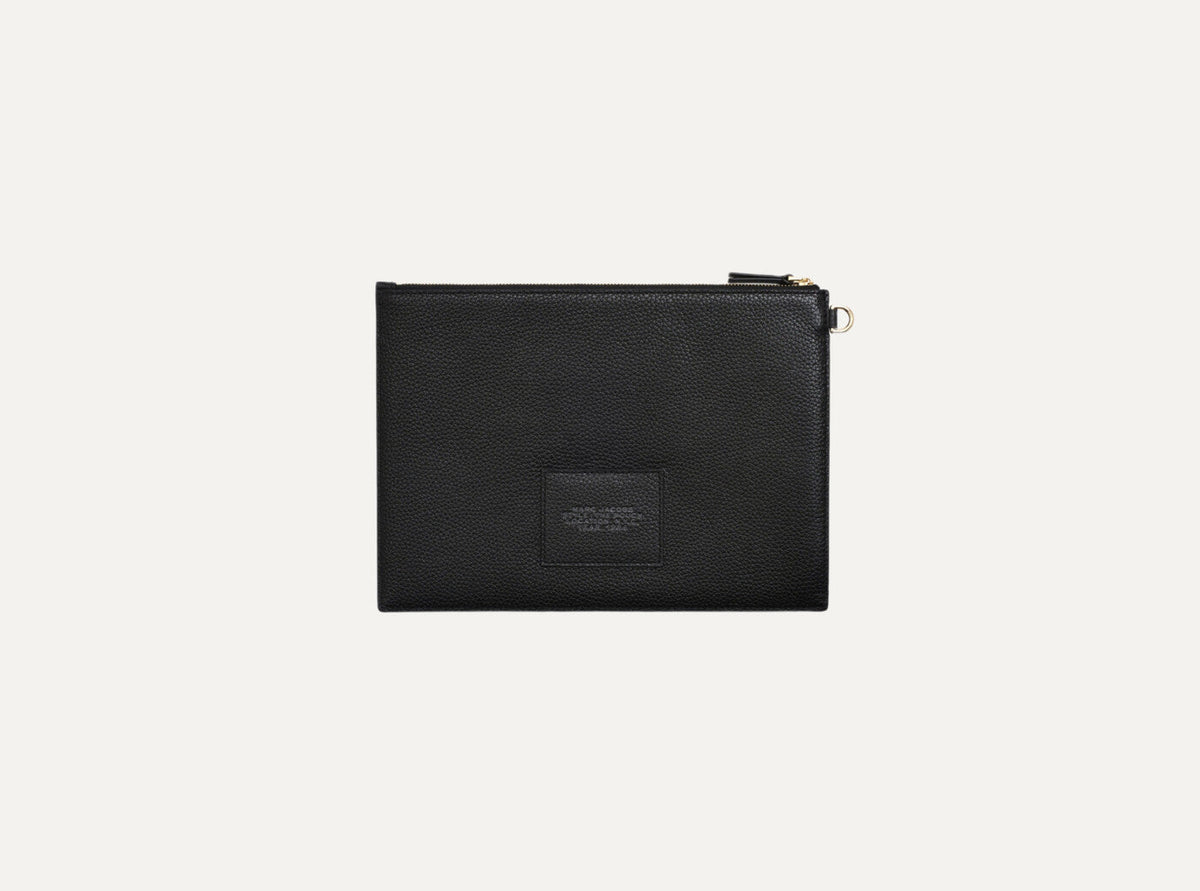 Marc Jacobs The Large Leather Clutch in black