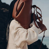 Polene Cyme edition textured cognac
