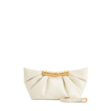 JW PEI Leia Pleated Clutch in White