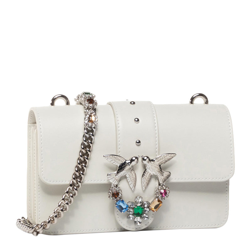 Pinko Mini Jewels white bag