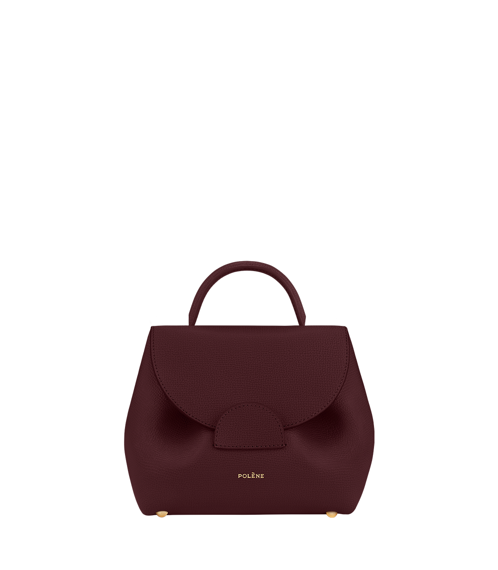 Polene Numéro Un Nano EDITION TEXTURED BURGUNDY