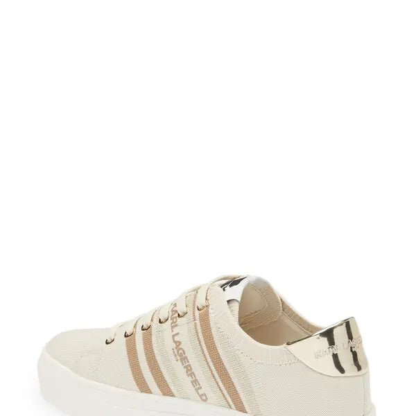 KARL LAGERFELD PARIS 
Cyrilla Knit Sneaker - Ecru size 36