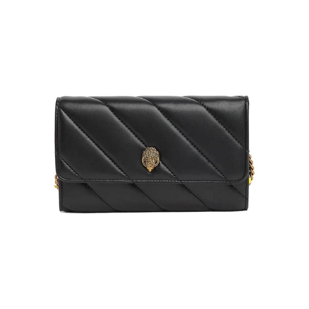 Kurt Geiger Soho Drench Wallet On A Chain/Crossbody Bag in Black