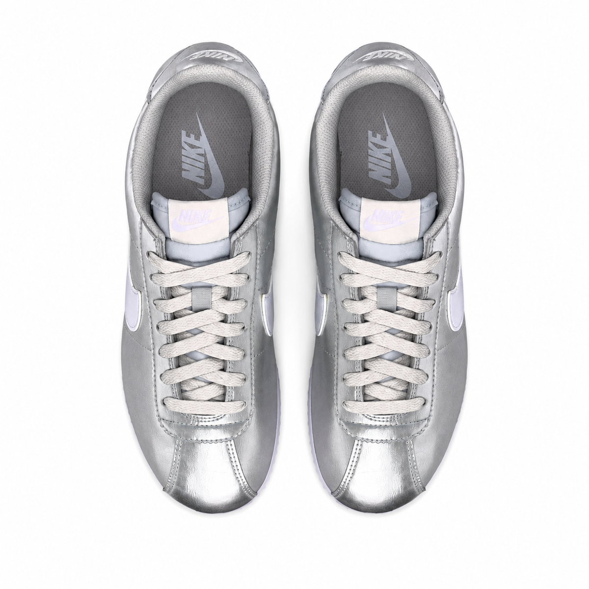 Nike Cortez Metallic Silver Shoes