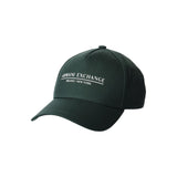 Armani Exchange Logo Baseball Cap In Dark Green