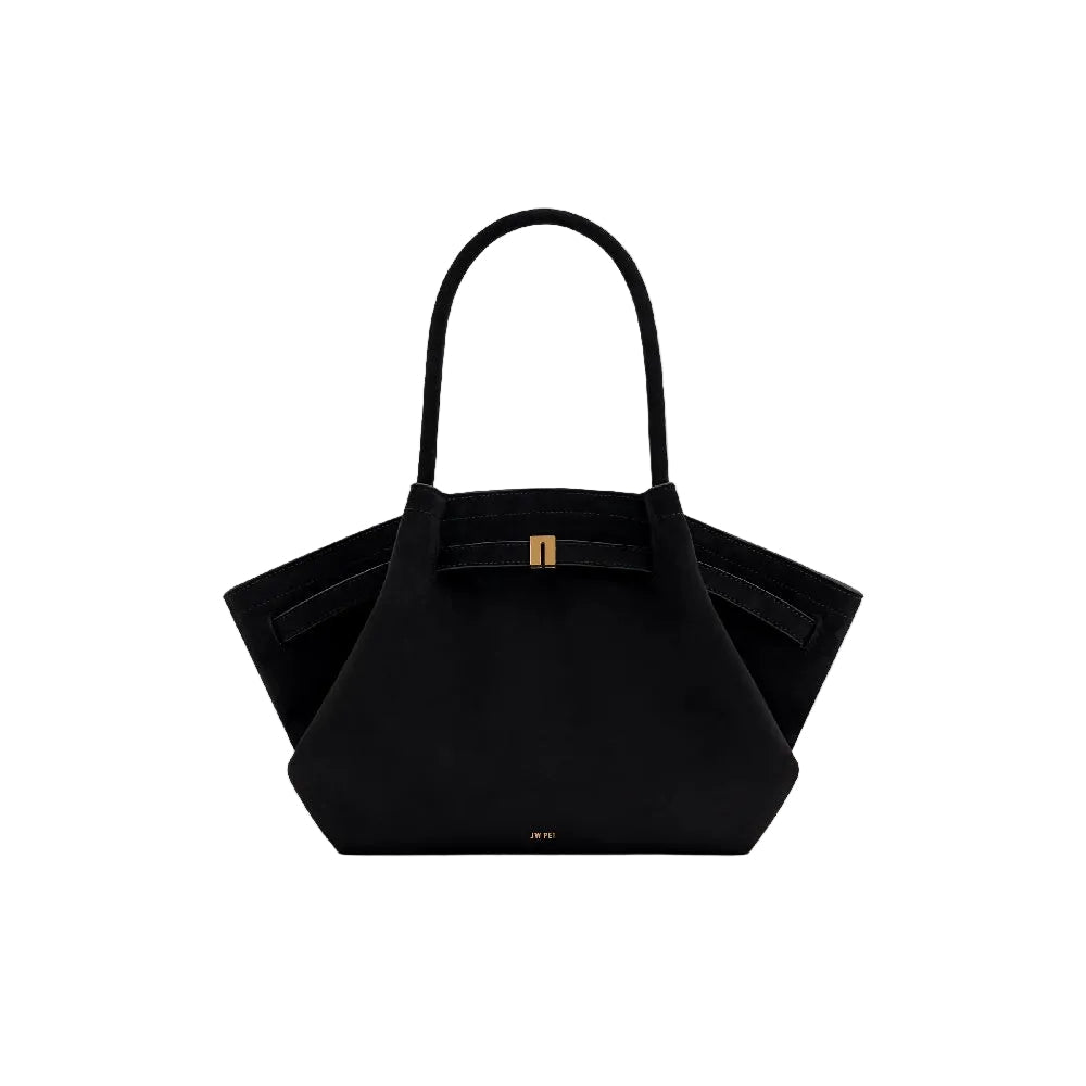 JW PEI Hana Suede Medium Tote Bag in Black