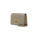 PINKO Love Click Classic Mini Crossbody Bag In Taupe