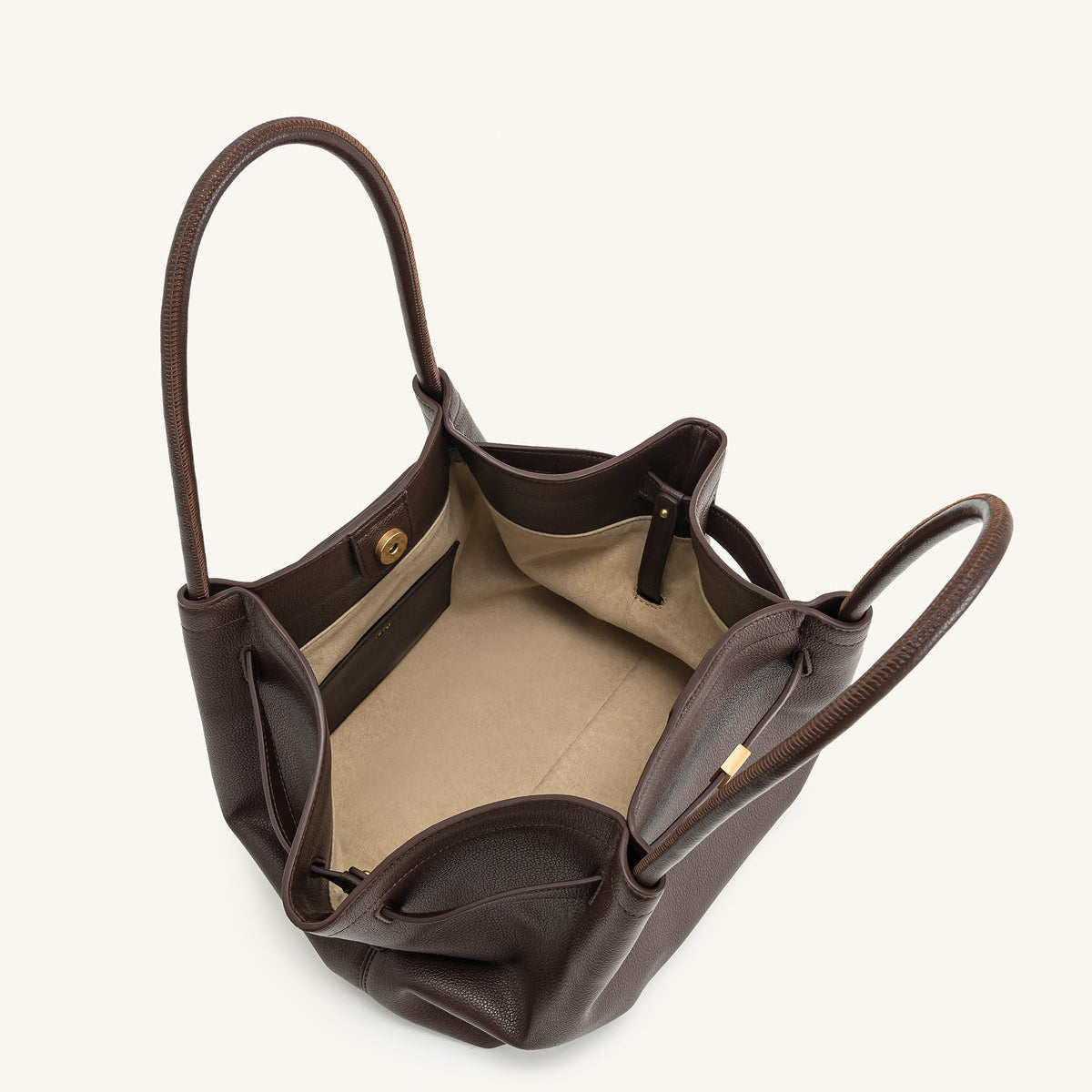 Hana Medium Tote Bag - Dark Brown