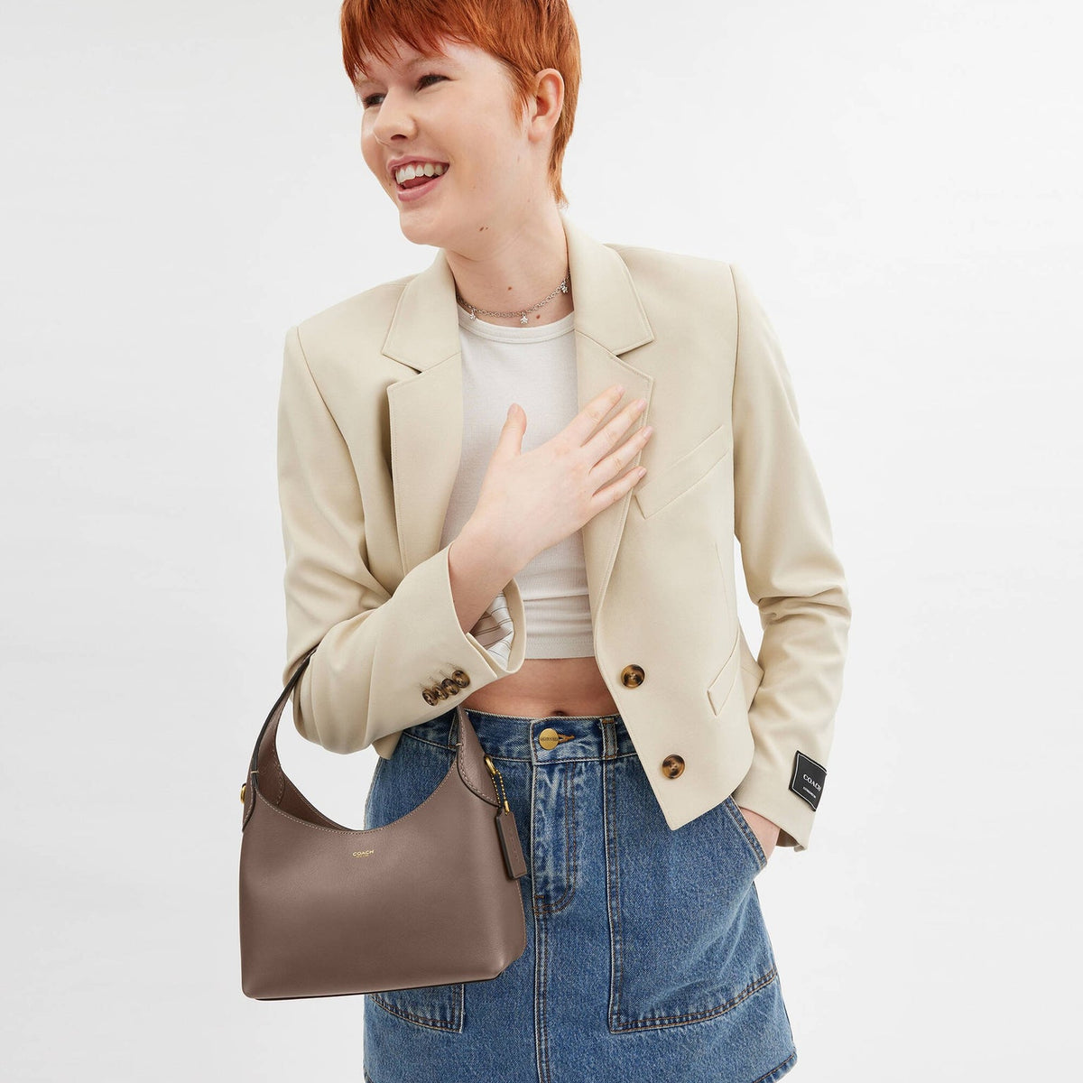 Coach brown  Brooklyn Shoulder Bag 23