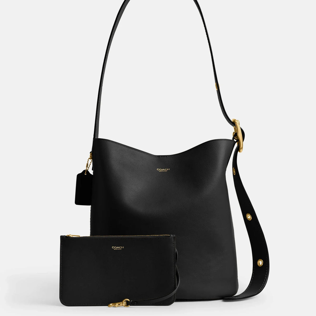 Coach Bleecker Bucket Bag in black