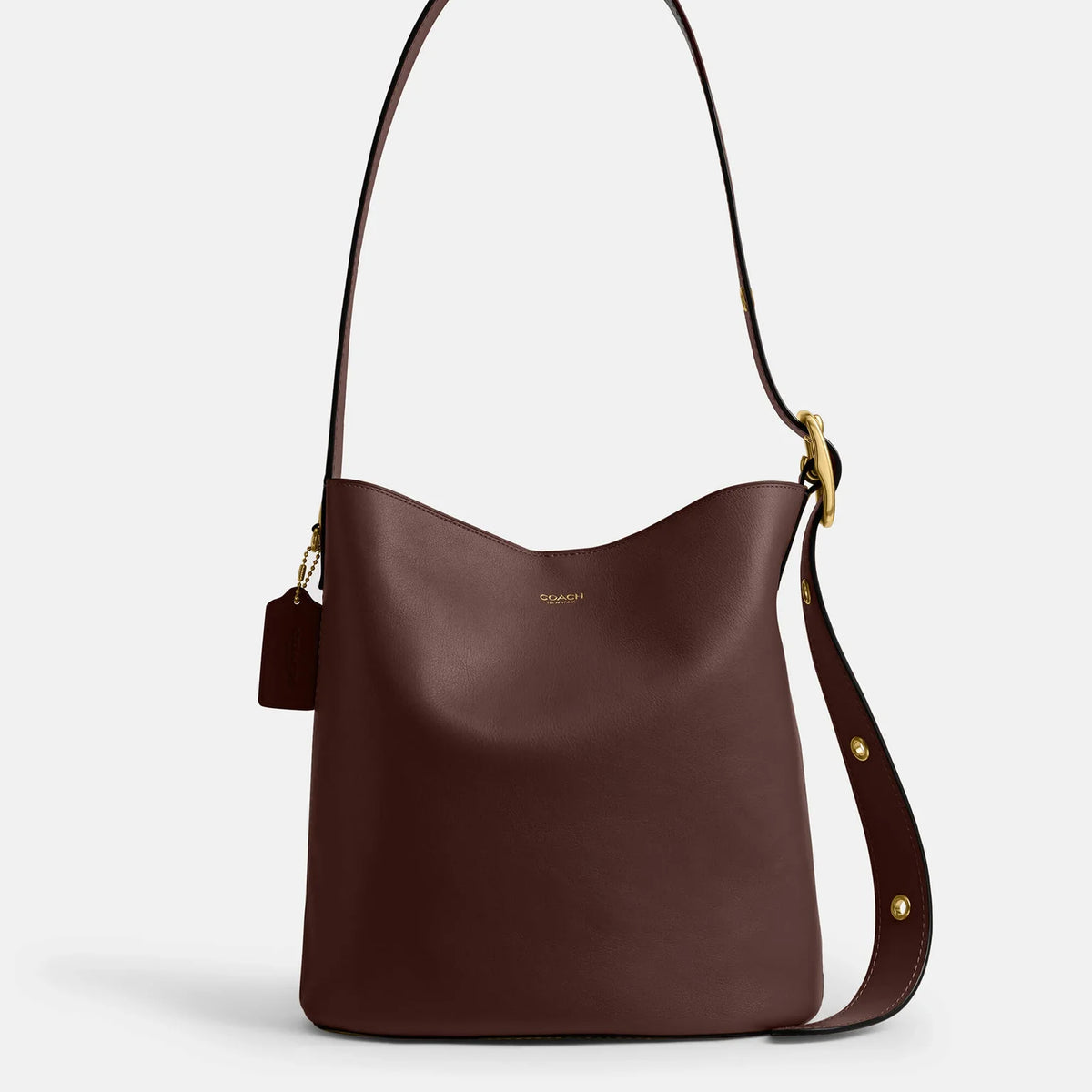 Coach Bleecker Bucket Bag in dark brown