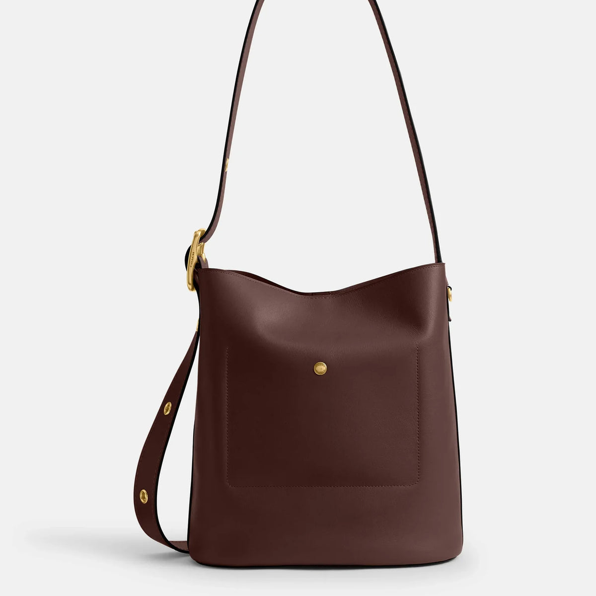 Coach Bleecker Bucket Bag in dark brown