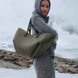 Polene Cyme edition textured smokey green