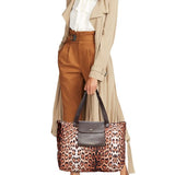 CAVALLI CLASS BY ROBERTO Large Leopard Print Tote