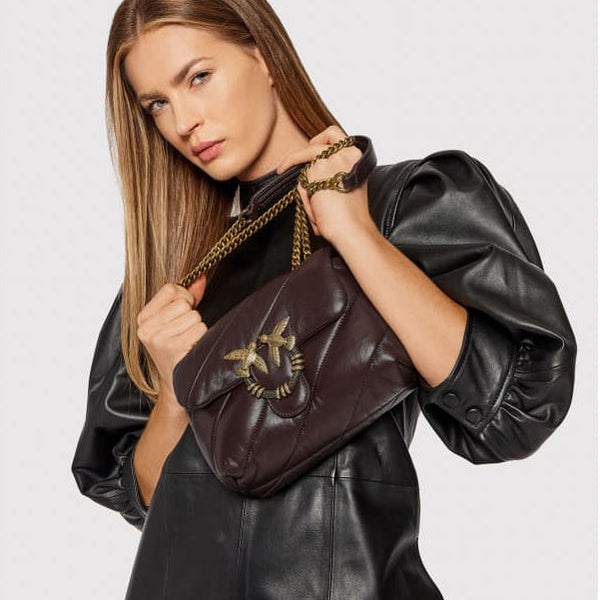 PINKO MINI LOVE BAG PUFF MAXI QUILT JEWEL