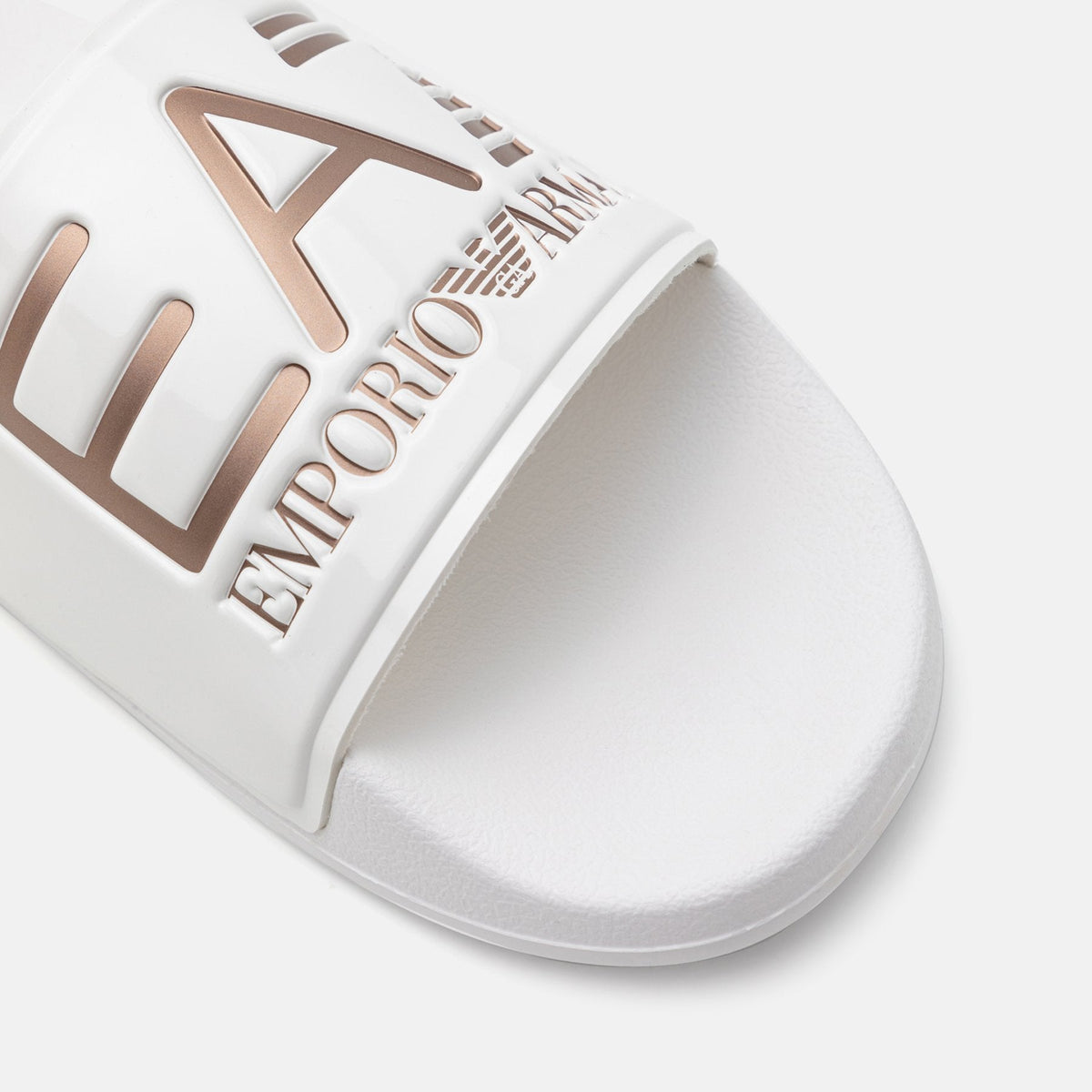 EA7 Emporio Armani Unisex Pool Slides White / Rose