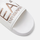 EA7 Emporio Armani Unisex Pool Slides White / Rose