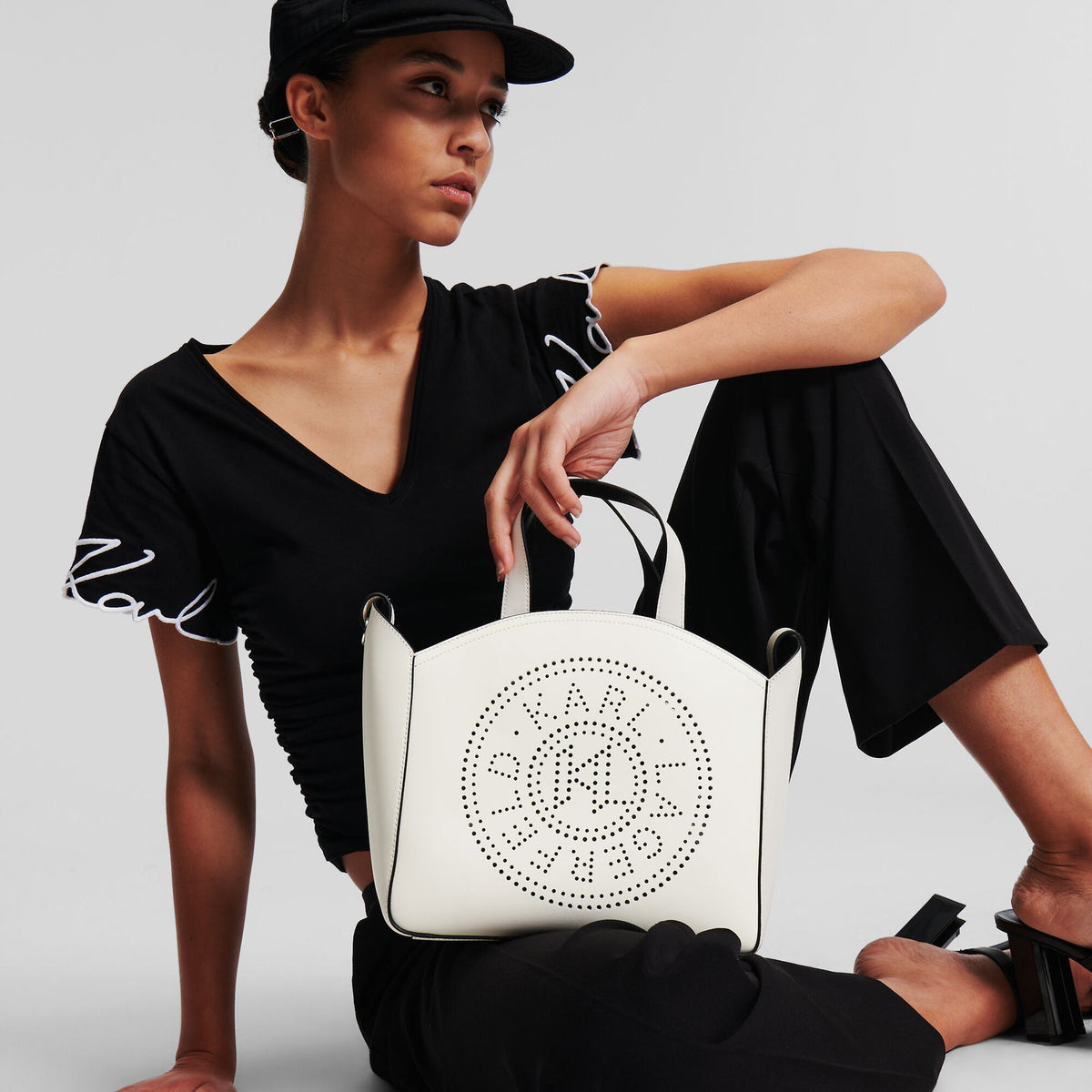 Karl Lagerfeld Handbag in Cognac