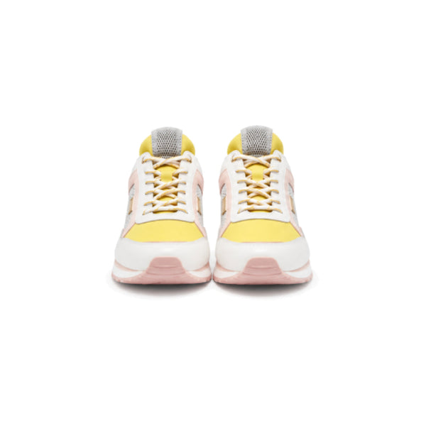 Michael Kors Lace-Up Sneaker In Yellow/Pink/White