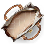 Michael Kors Nouveau Hamilton Small Logo and Leather Satchel