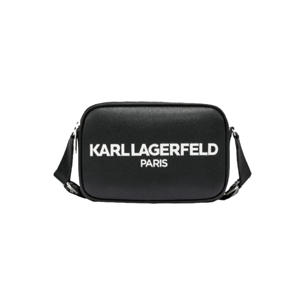 Karl Lagerfeld Paris Maybelle Camera Crossbody Bag in Black
