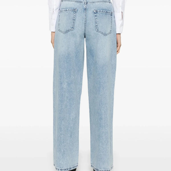 DKNY Shimmery straight-leg cropped jeans size 40