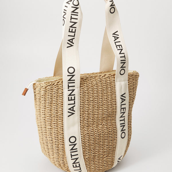 Valentino SHANNON MIR tote bag in naturale/cuoio/beige.