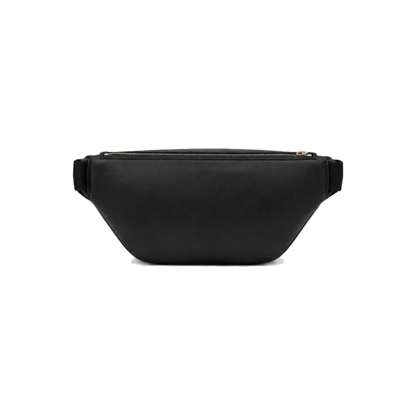 Balmain Waist Bag with Gold-Tone Logo In Black