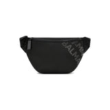 Balmain Logo Crossbody Belt Bag In Black