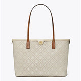 Tory Burch small T Monogram zip tote bag