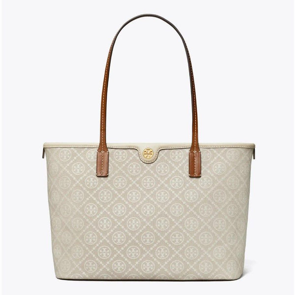 Tory Burch small T Monogram zip tote bag