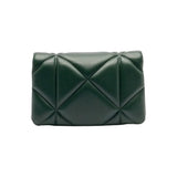 Love Moschino Smart Daily Embossed Chain Wallet In Green