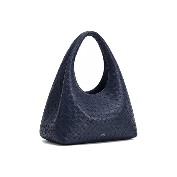 JW PEI Laura Woven Shoulder Bag In Navy