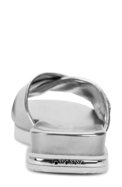 DKNY  Jezebel Slide Sandal - Silver size 6.5M