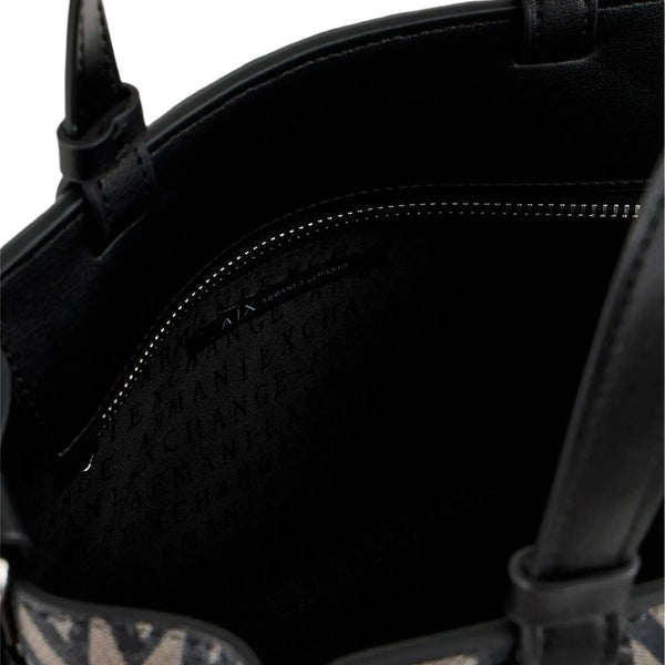 Armani Exchange logo-plaque tote bag