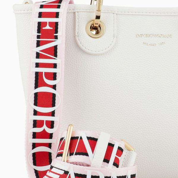 Small MyEA shopper bag with deer print Emporio Armani