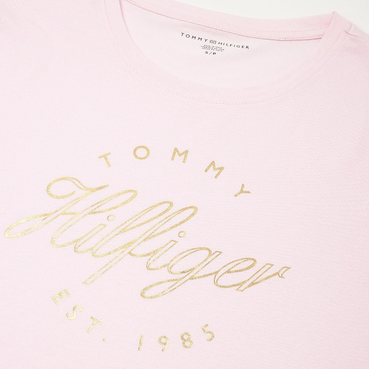 TOMMY HILFIGER T-Shirt Printed Regular Fit Baby Pink