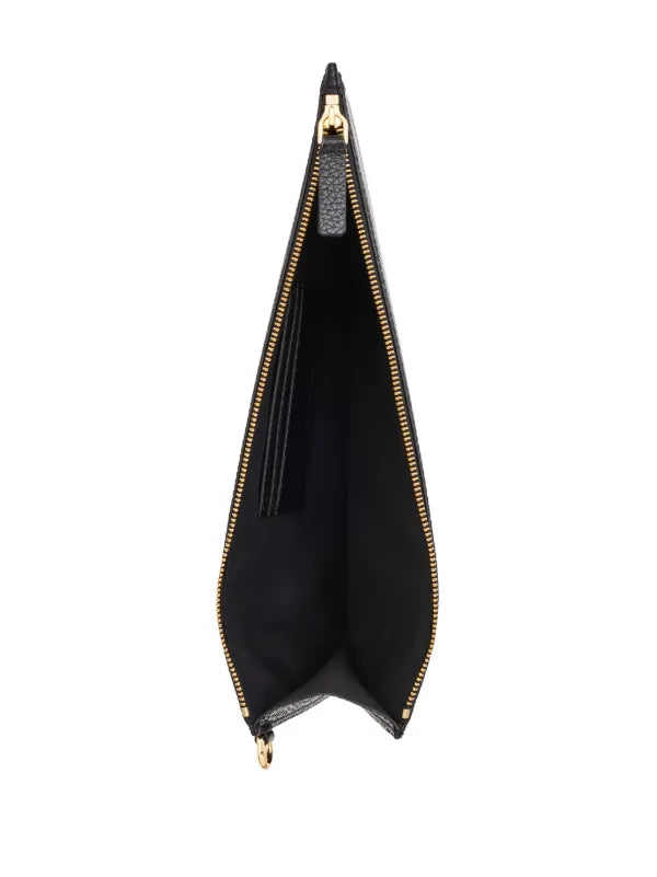 Marc Jacobs The Large Leather Clutch in black