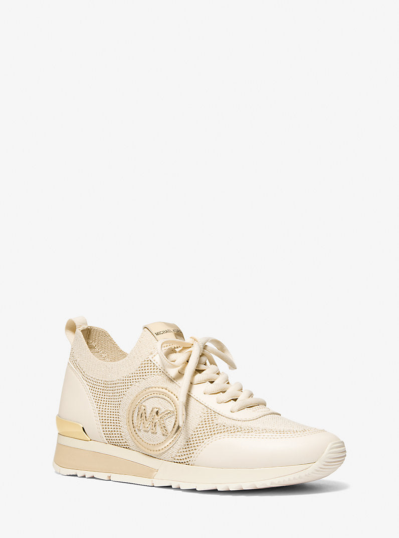 MICHAEL KORS OUTLETJenkins Metallic Stretch Knit Trainer size 8.5M
