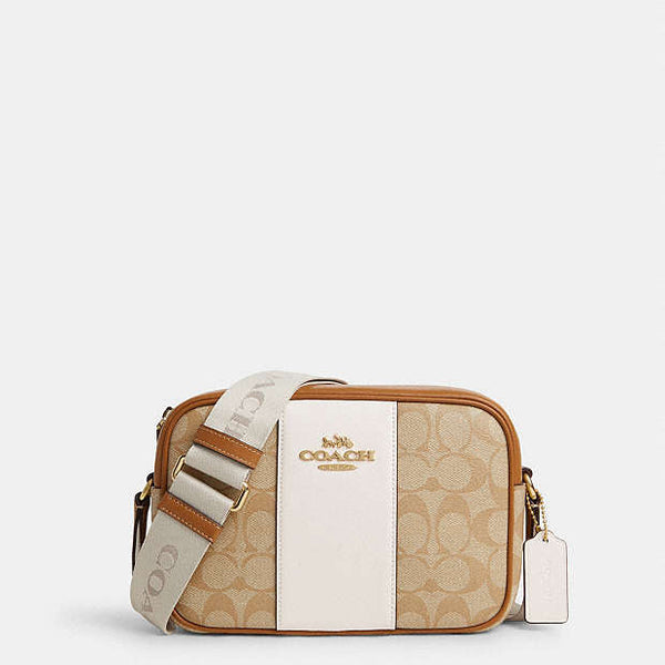 Coach Jamie Camera Bag In Signature Canvas With Stripe