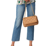 Tory Burch Fleming Soft Convertible Shoulder Bag in camel