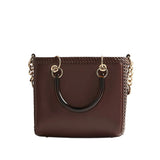 River Island Brown Woven Mini Tote Bag