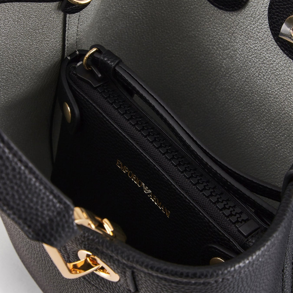 EMPORIO ARMANI DEER-PRINT MYEA VERTICAL SHOPPER BAG