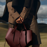 Polene Cyme Mini EDITION TEXTURED BLACK CHERRY