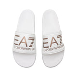 EA7 Emporio Armani Unisex Pool Slides White / Rose