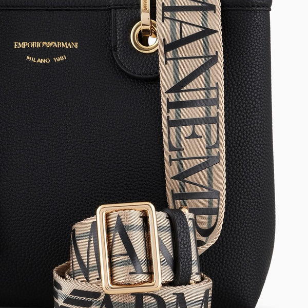 Small MyEA shopper bag with deer print Emporio Armani