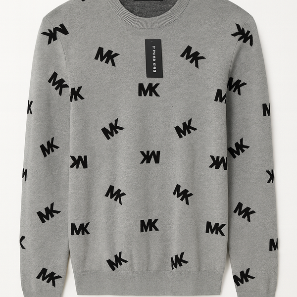 Michael Kors Men's All Over Print MK Logo sweatshirt size M