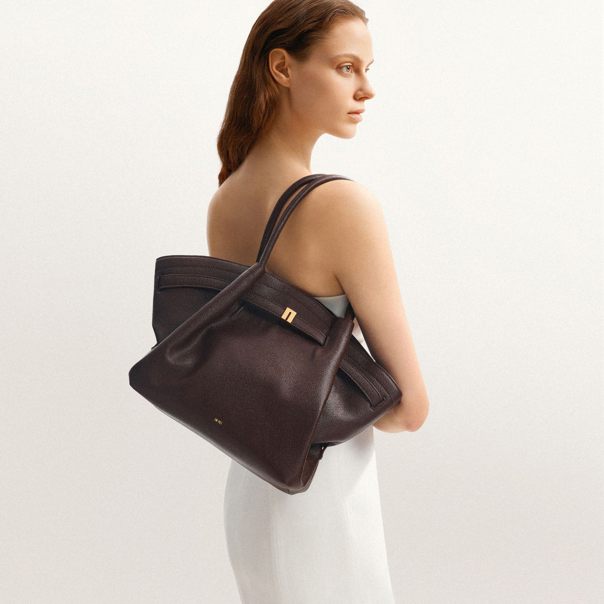 Hana Medium Tote Bag - Dark Brown