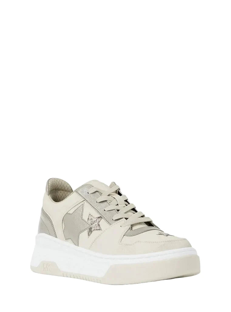 Michael Kors Outlet Women’s Lexi Embellished Mixed Media Sneaker size 8.5M